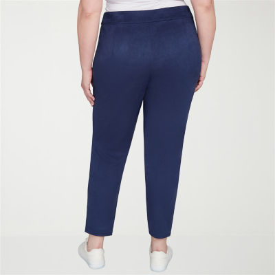 Hearts Of Palm Womens Plus Skinny Mid Rise Pull-On Pant