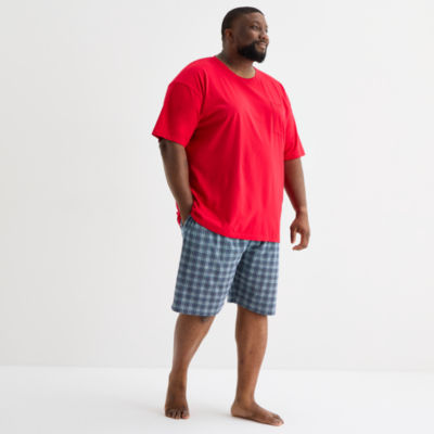 Stafford Super Soft Mens Big and Tall Pajama Shorts