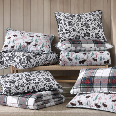 Eddie Bauer Holiday Plaid Easy Care Quilt Set