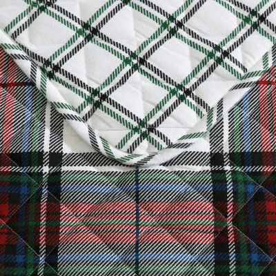 Eddie Bauer Holiday Plaid Easy Care Quilt Set
