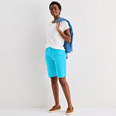Blue Bermuda Shorts Shorts for Women - JCPenney