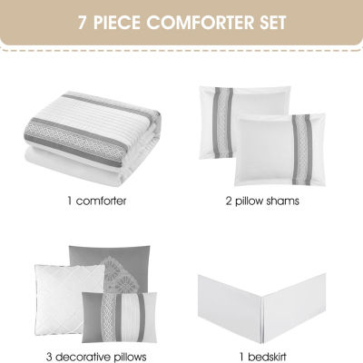Stratford Park Keegan 7pc 7-pc. Lightweight Comforter Set
