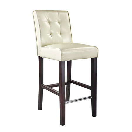 Antonio Bar Height Barstool, One Size, White