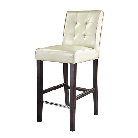 Antonio Bar Height Barstool, One Size, White