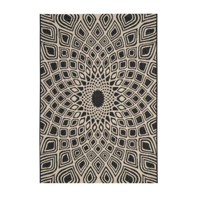 Safavieh Courtyard Collection Jacinth Geometric Indoor/Outdoor Area Rug