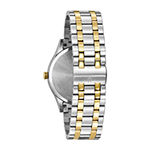 Bulova Classic Mens Two Tone Stainless Steel Bracelet Watch 98d130