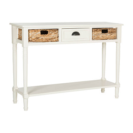 Christa Storage Console Table, One Size, White