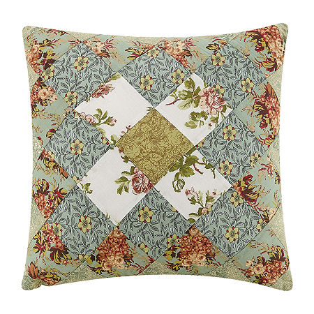 Modern Heirloom Olivia Square Throw Pillow, One Size , Green