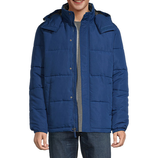St. John's Bay Mens Hooded Midweight Puffer Jacket - JCPenney