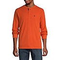 U.S. Polo Assn. Men's Long Sleeve Classic Fit Henley Shirt (Iron Rust)