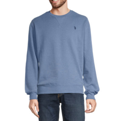 U.S. Polo Assn. Fleece Mens Embroidered Crew Neck Long Sleeve Sweatshirt -  JCPenney