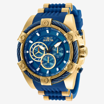 Invicta Bolt Mens Chronograph Blue Strap Watch 25527