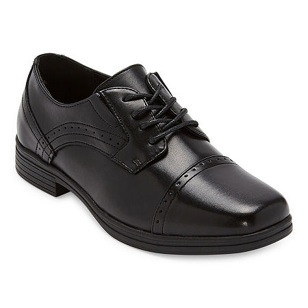 Stafford Little & Big Boys Dane Jr Oxford Shoes, 2 Wide, Black