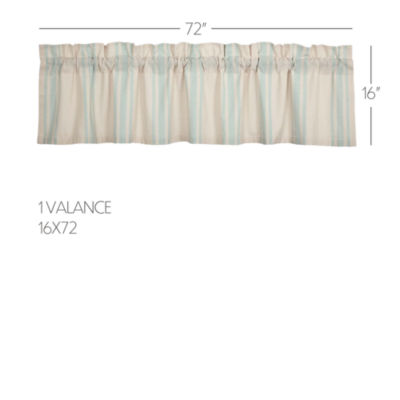 Vhc Brands Grain Sack Rod Pocket Tailored Valances