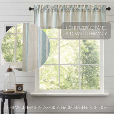 Vhc Brands Grain Sack Rod Pocket Tailored Valances