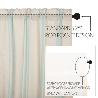 Vhc Brands Grain Sack Rod Pocket Tailored Valance