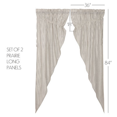 Vhc Brands Hatteras Prairie Rod Pocket Light-Filtering Set of 2 Curtain Panel