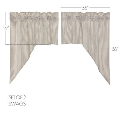 Vhc Brands Hatteras Swag Rod Pocket Tailored Valance