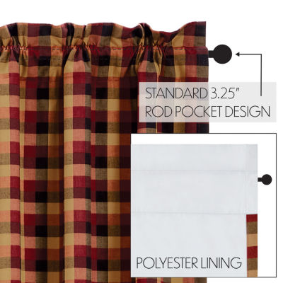 Vhc Brands Heritage Farms Blackout Rod Pocket Single Curtain Panel