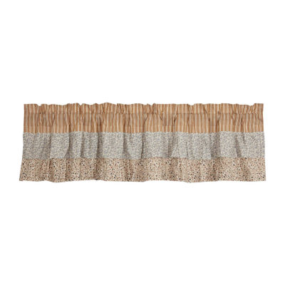 Vhc Brands Kaila Ticking Stripe Rod Pocket Tailored Valance