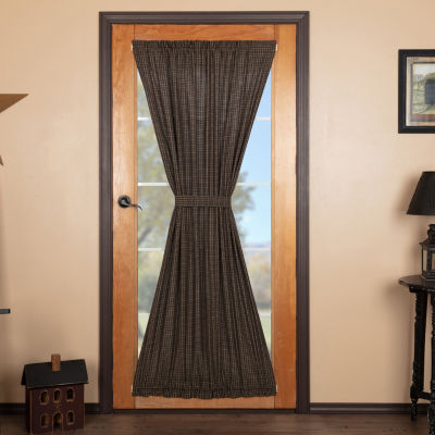Vhc Brands Kettle Grove Plaid Light-Filtering Rod Pocket Single Door Panel Curtain