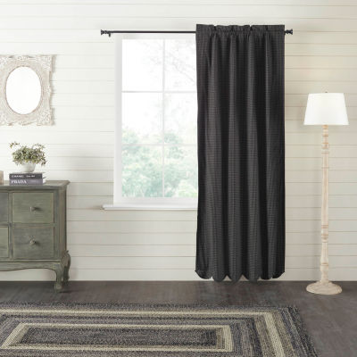 Vhc Brands Kettle Grove Plaid Rod Pocket Blackout Single Curtain Panels