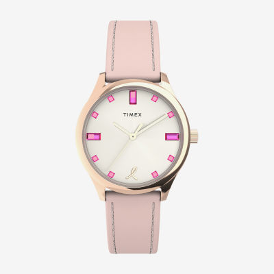 Timex Dress Womens Pink Strap Watch Tw2v95800jt