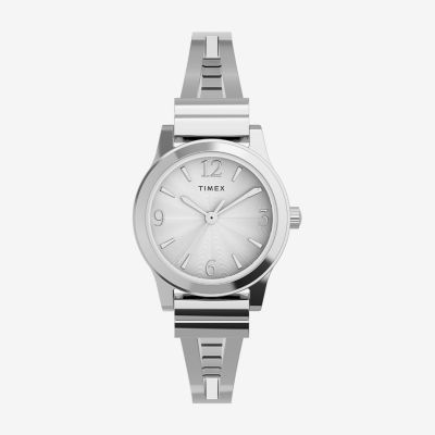 Timex Ironman Essential Womens Silver Tone Strap Watch Tw2w17400jt