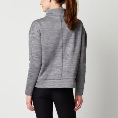 Xersion Womens Fleece Crew Neck Long Sleeve Sweatshirt