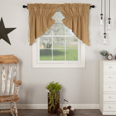 Vhc Brands Simple Life Prairie Swag Rod Pocket Tailored Valance