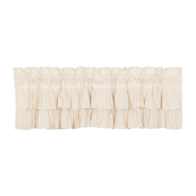 Vhc Brands Simple Life Ruffled Rod Pocket Valance