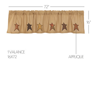 Vhc Brands Stratton Rod Pocket Tailored Valance