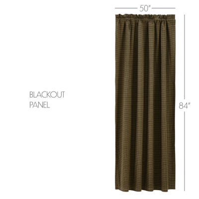 Vhc Brands Tea Cabin Blackout Rod Pocket Single Curtain Panel
