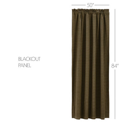 Vhc Brands Tea Cabin Rod Pocket Blackout Single Curtain Panels