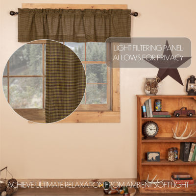 Vhc Brands Tea Cabin Rod Pocket Tailored Valances