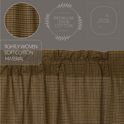 Vhc Brands Tea Cabin Rod Pocket Tailored Valances