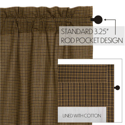 Vhc Brands Tea Cabin Rod Pocket Tailored Valances