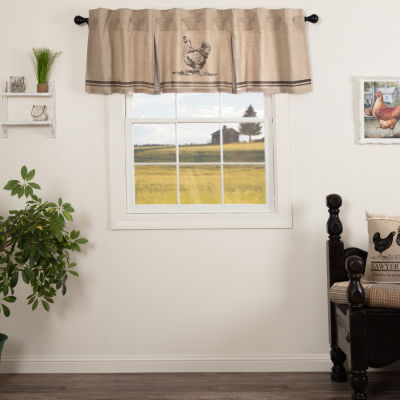 Vhc Brands Sawyer Chicken Rod Pocket Tailored Valances