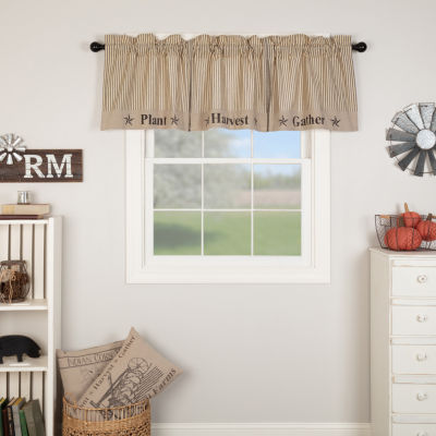 Vhc Brands Sawyer Gather Rod Pocket Tailored Valances