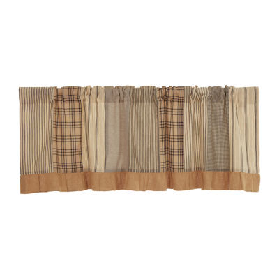 Vhc Brands Sawyer Patchwork Rod Pocket Tailored Valance