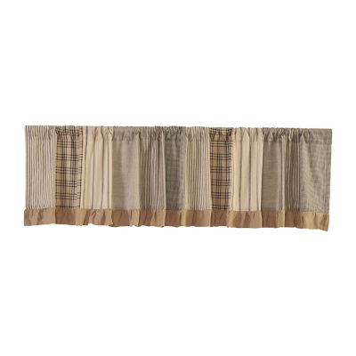 Vhc Brands Sawyer Patchwork Rod Pocket Tailored Valance