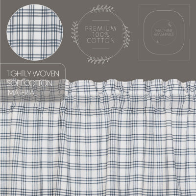 Vhc Brands Sawyer Plaid Swag Rod Pocket Tailored Valance