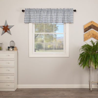 Vhc Brands Sawyer Plaid Rod Pocket Tailored Valance