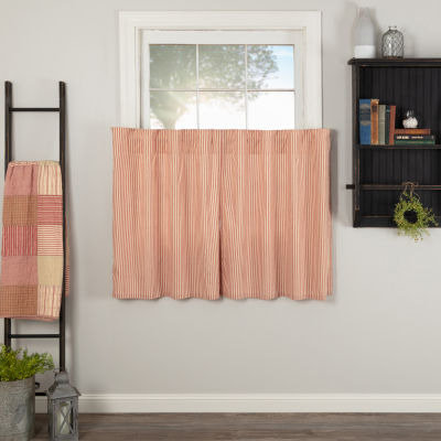 Vhc Brands Sawyer Ticking 2-pc. Rod Pocket Window Tier