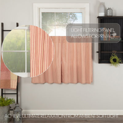 Vhc Brands Sawyer Ticking 2-pc. Rod Pocket Window Tier