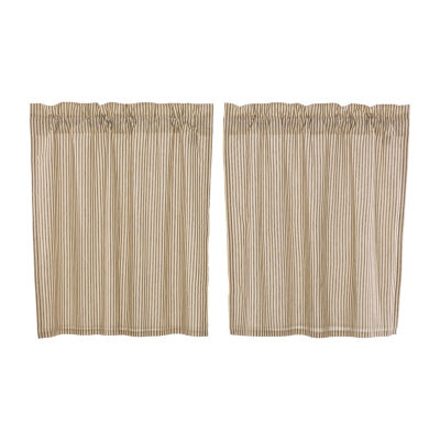 Vhc Brands Sawyer Ticking 2-pc. Rod Pocket Window Tiers