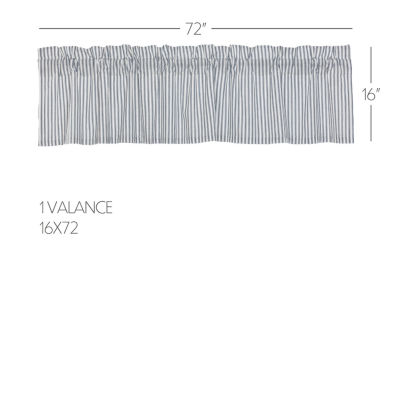 Vhc Brands Sawyer Ticking Rod Pocket Valance
