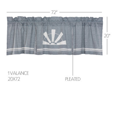 Vhc Brands Sawyer Windmill Rod Pocket Tailored Valances