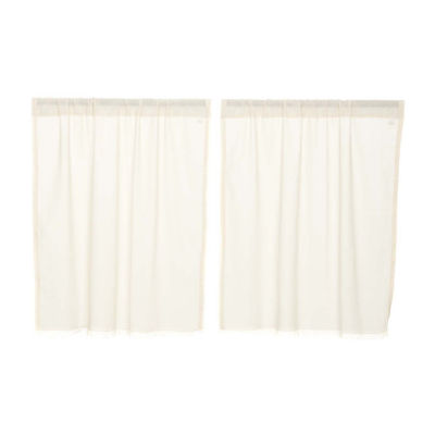 Vhc Brands Tobacco Cloth 2-pc. Rod Pocket Window Tier