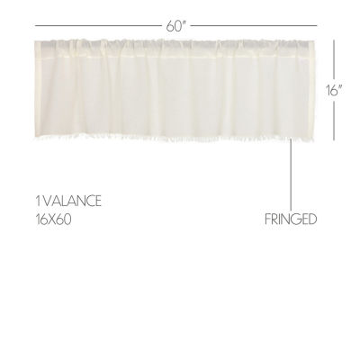 Vhc Brands Tobacco Cloth Rod Pocket Tailored Valance